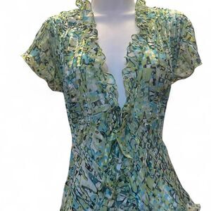Notations Women's Green Blouse